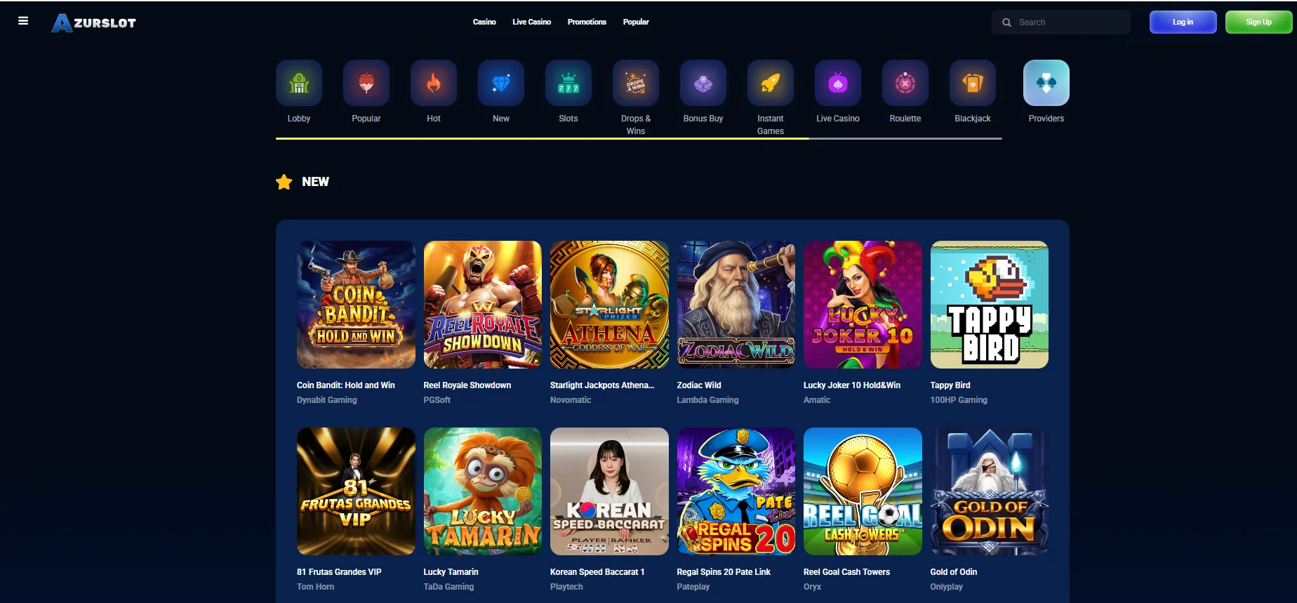 Casino utan licens spelutbud